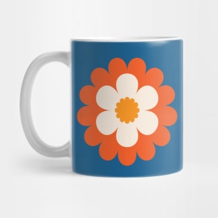 70s Flower Power Daisy Pattern Mug